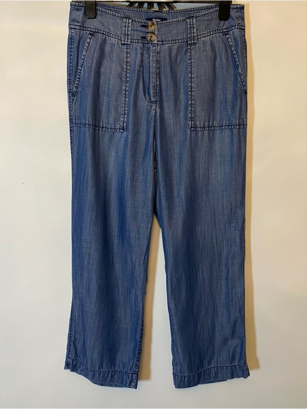 Hatley Women's Wide Leg Chambray Pants in Blue